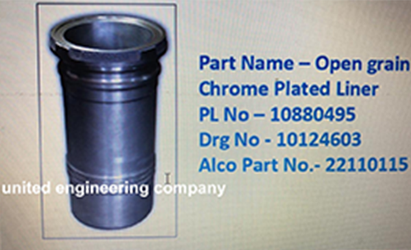 ALCO-open-grain-chrome-plated-liner-emd-locomotive-components
